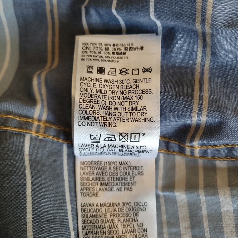 Quicksilver Button Down Shirt (Blue) - image 6